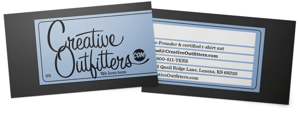 Creative Outfitters business card design